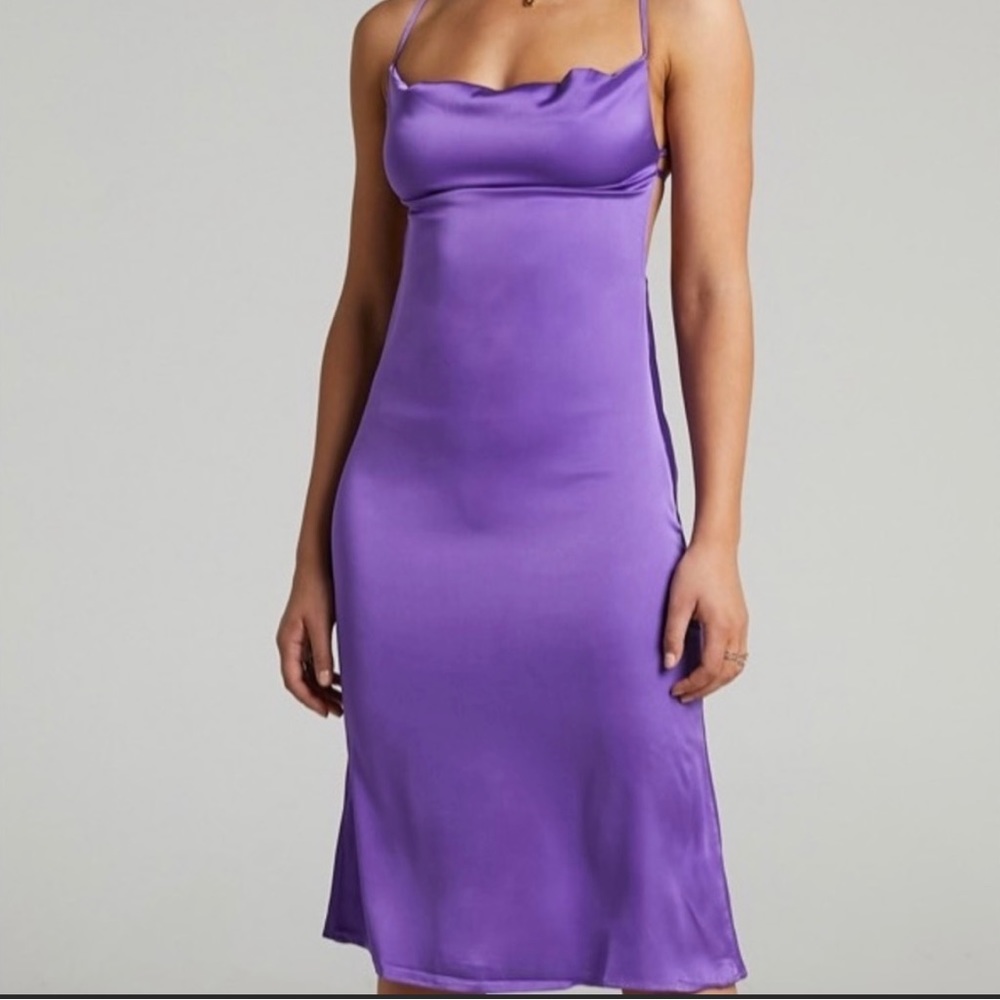 WeWoreWhat Evening Charmeuse Slip Dress